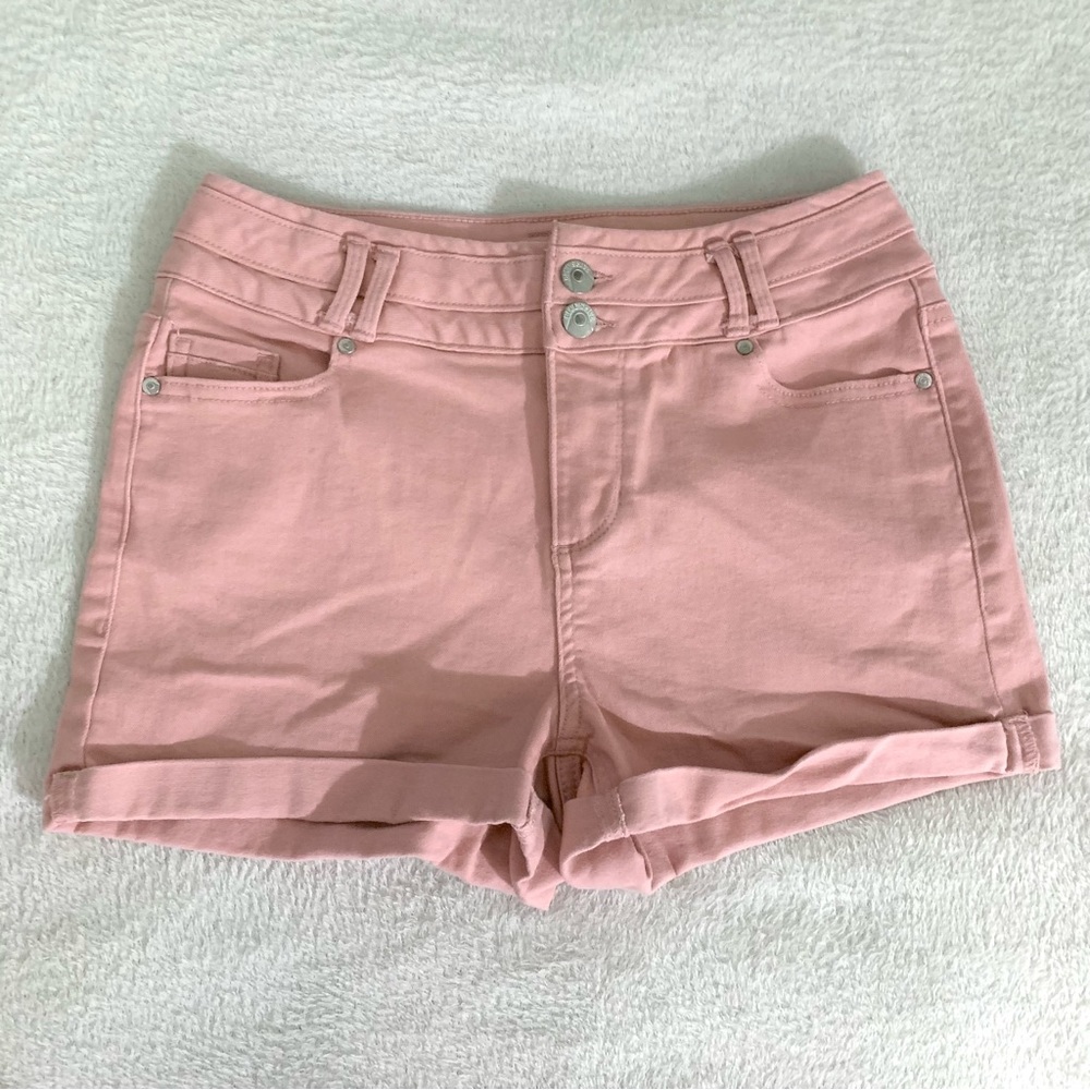Barbie Pink shorts by blue spice stretchy mid waist dressy casual EUC size 5